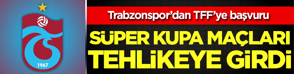 Trabzonspor'dan TFF'ye başvuru!