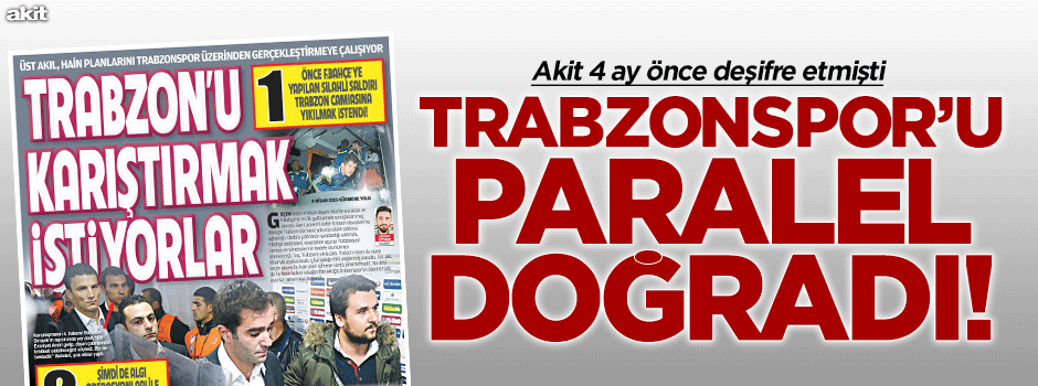 Trabzonspor'u Paralel doğradı!