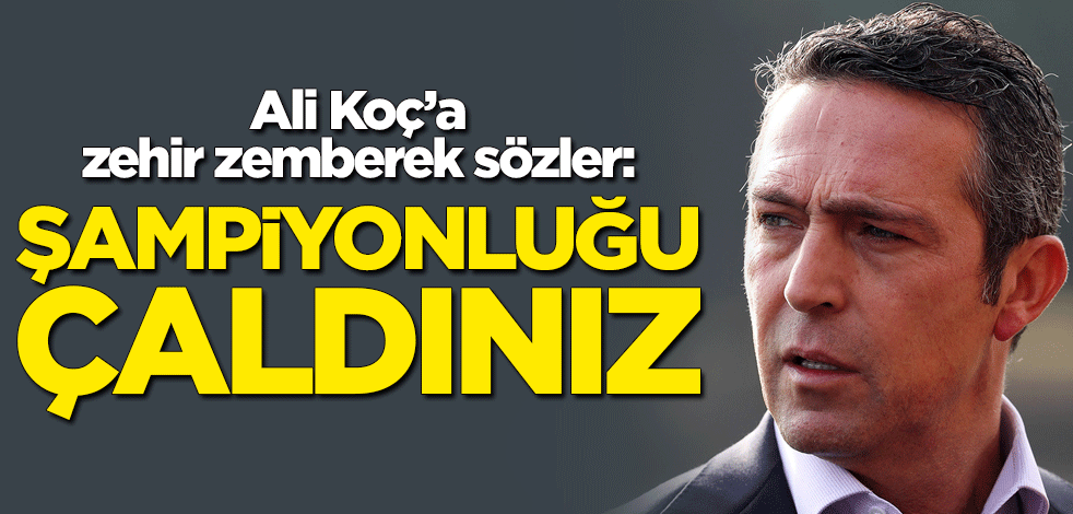 Trabzonspor'un eski başkanı İbrahim Hacıosmanoğlu'ndan Ali Koç'a zehir zemberek sözler: Şampiyonluğumuzu çaldınız