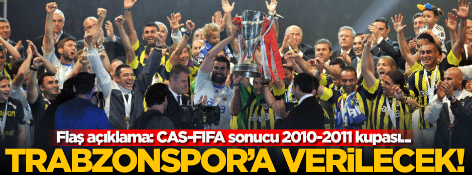 'Trabzonspor'un kupası iade edilecek'