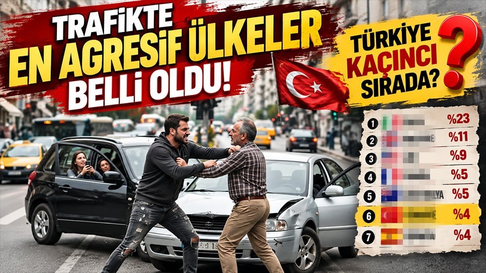 Trafikte en agresif ülkeler belli oldu! Türkiye kaçıncı sırada?