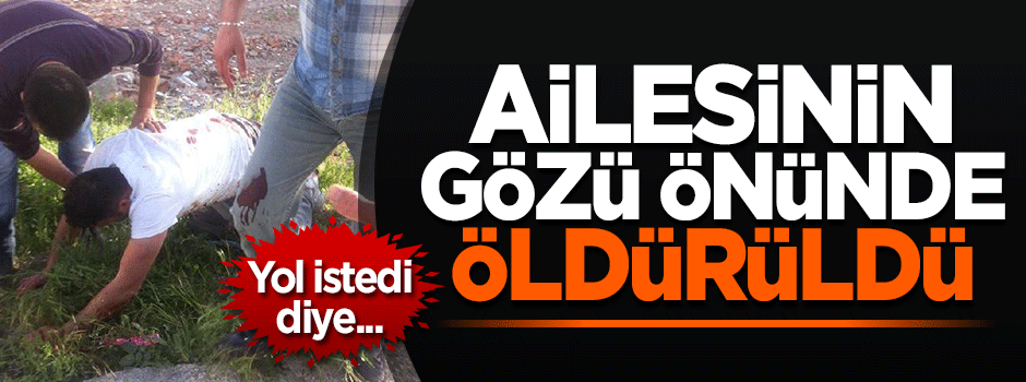 Trafikte yol verme kavgası: 1 ölü!