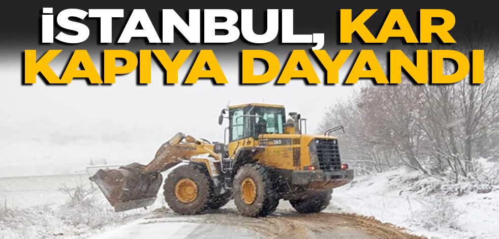 Trakya'dan etkili geliyor: İstanbul, kar kapıya dayandı