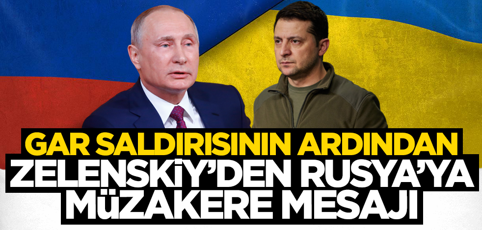 Tren garı saldırısının ardından Zelenskiy'den Rusya'ya müzakere mesajı