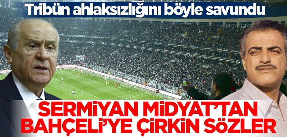 Tribün vandallarına bir destek de Sermiyan Midyat'tan! Tarih sizi not ediyor Sermiyan...