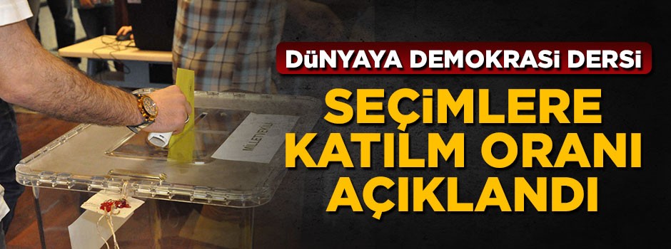 TRT seçimlere katılım oranını açıkladı