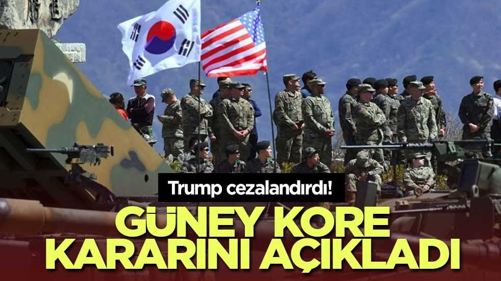 Trump cezalandırdı! Güney Kore kararını açıkladı