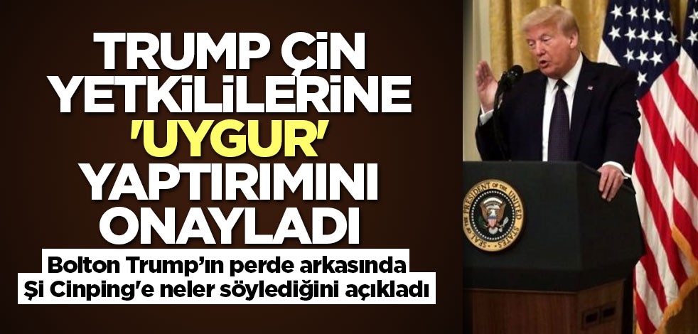 Trump Çin yetkililerine 'Uygur' yaptırımını onayladı