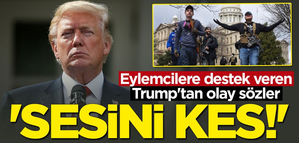 Trump eylemcilere destek verip valiye sert çıktı: Sesini kes!