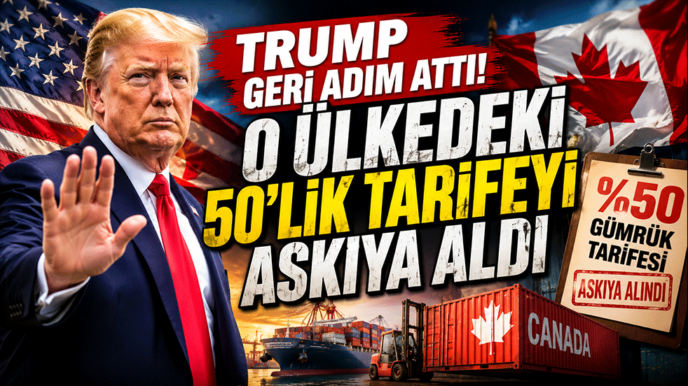 Trump geri adım attı! O ülkedeki 50’lik tarifeyi askıya aldı