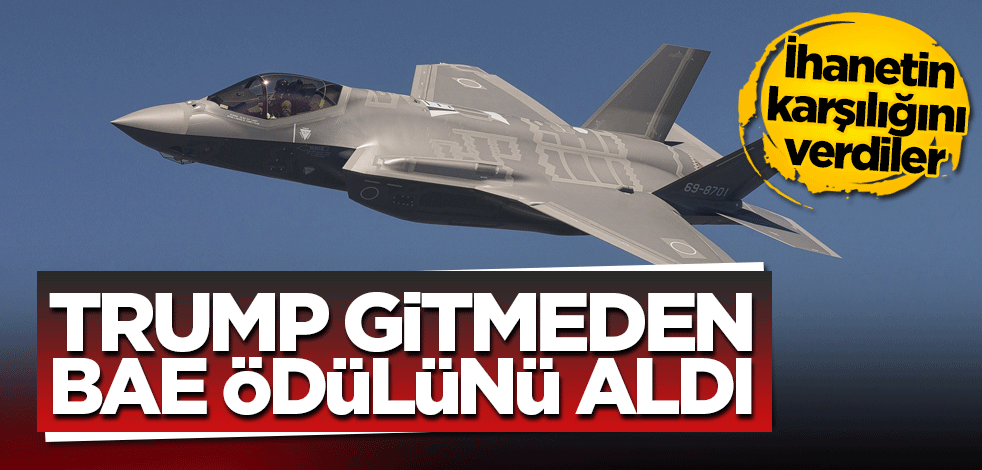 Trump gitmeden BAE ödülünü aldı