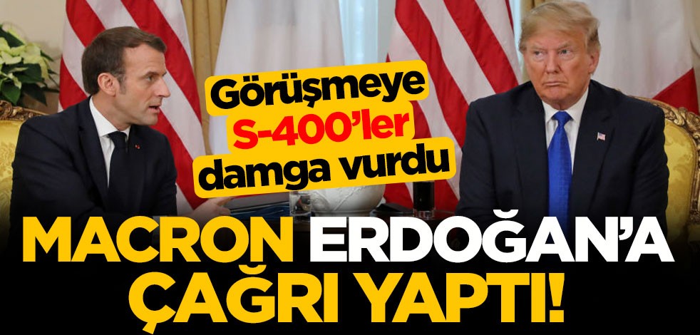 Trump ile görüşen Macron, Cumhurbaşkanı Erdoğan'a çağrı yaptı