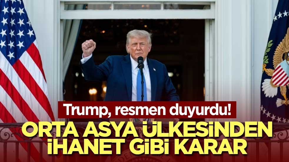 Trump, resmen duyurdu! Orta Asya ülkesinden ihanet gibi karar