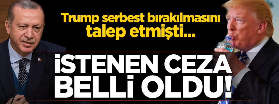 Trump serbest bırakılmasını istemişti... Ömür boyu hapsi istendi!