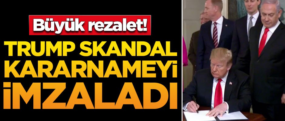Trump skandal kararnameyi imzaladı