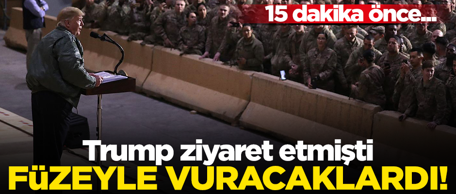 Trump ziyaret etmişti... 15 dakika önce ele geçirmişler!