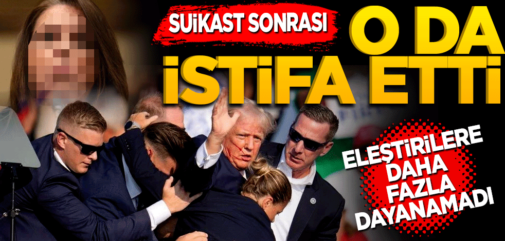 Trump'a suikast girişimi sonrası o da istifa etti ! Gizli Servis Direktörü eleştirilere daha fazla dayanamadı