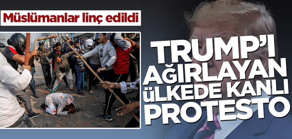 Trump'ı ağırlayan Hindistan’da kan aktı! Çok sayıda ölü, onlarca yaralı var