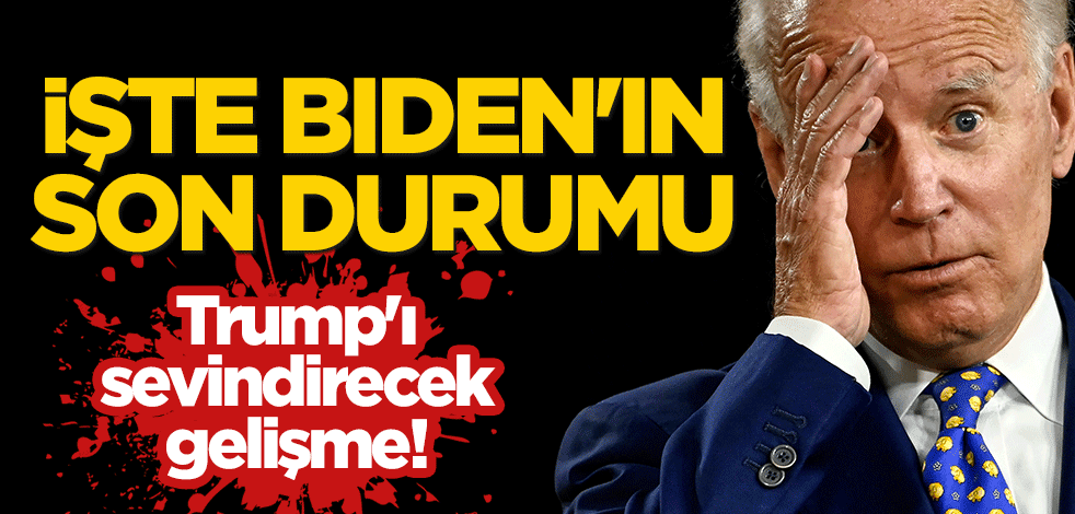 Trump'ı sevindirecek gelişme! İşte Biden'ın son durumu