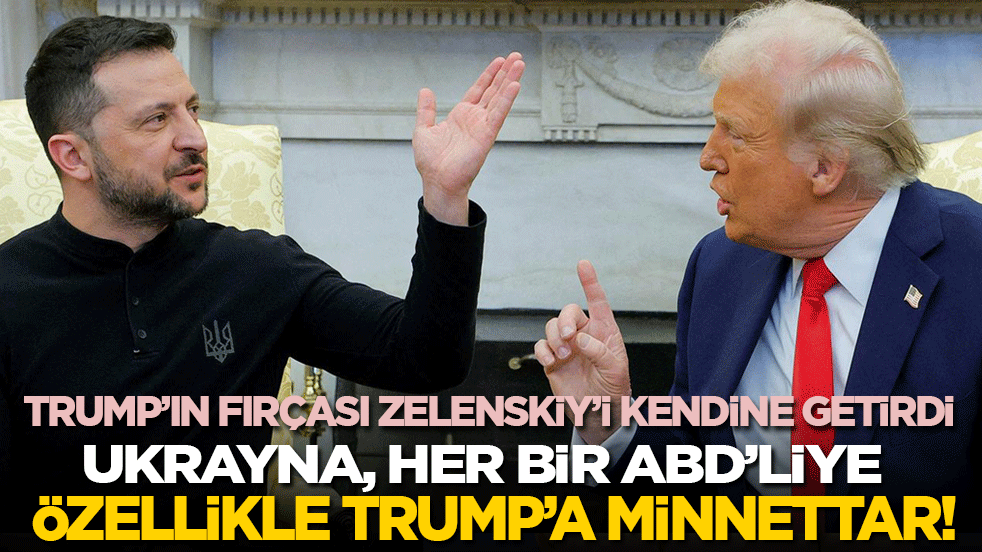 Trump’ın fırçası Zelenskiy’i kendine getirdi: Ukrayna, her bir ABD’liye özellikle Trump’a minnettar!