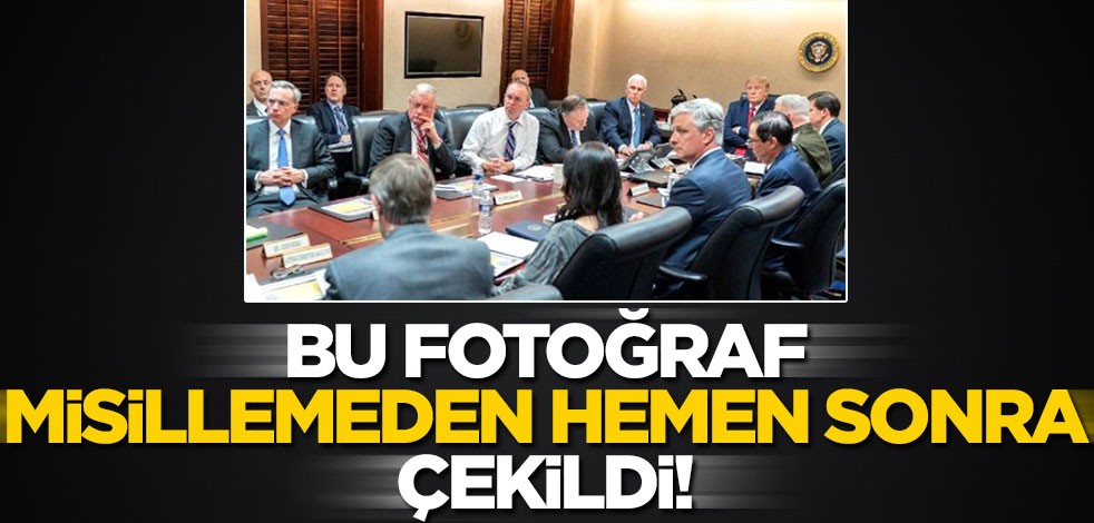 Trump'ın, İran saldırısından hemen sonraki fotoğrafı olay oldu!
