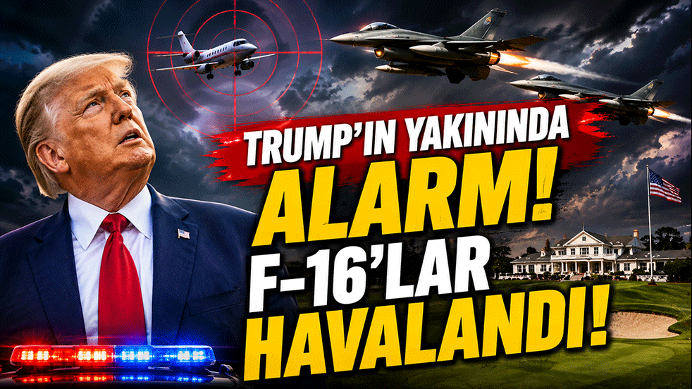Trump’ın yakınında alarm! Yasaklı hava sahasına girdiler: F-16’lar havalandı