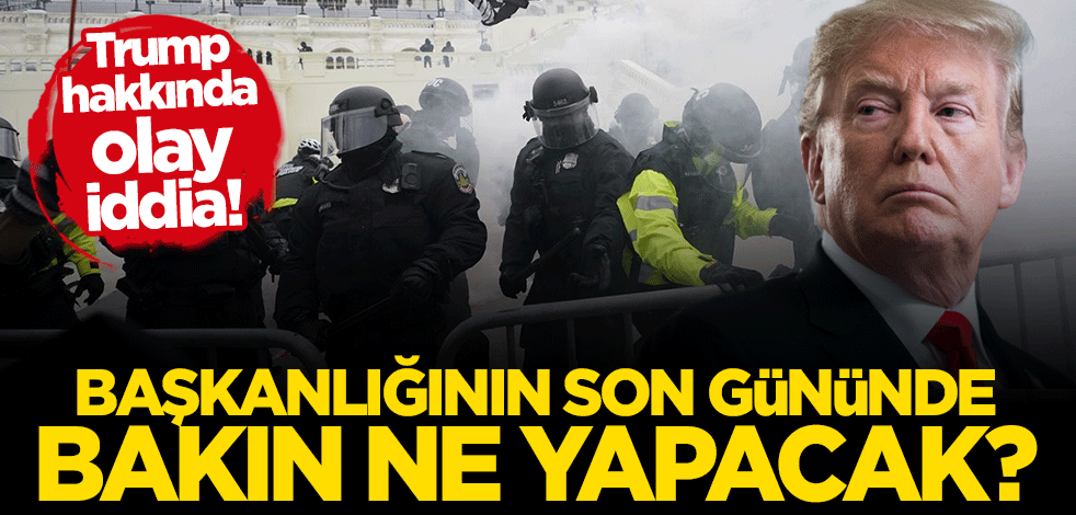 Trump'la ilgili çok konuşulacak iddia! Bakın ne yapacak?