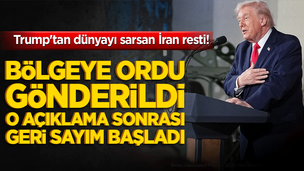 Trump'tan dünyayı sarsan İran resti! Bölgeye ordu gönderildi o açıklama sonrası geri sayım başladı