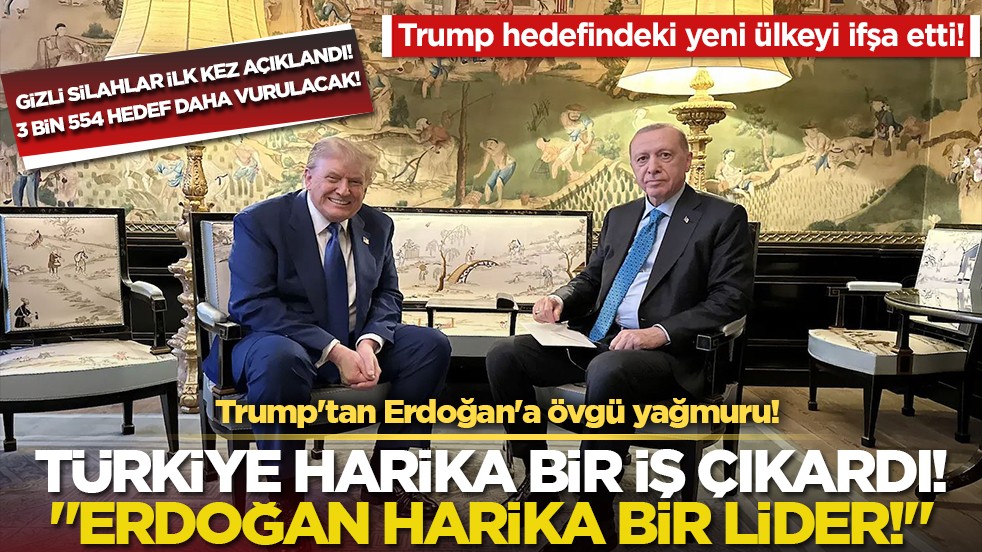Trump'tan Erdoğan'a 'İran' övgüsü: Harika bir lider, iyi iş çıkardı!