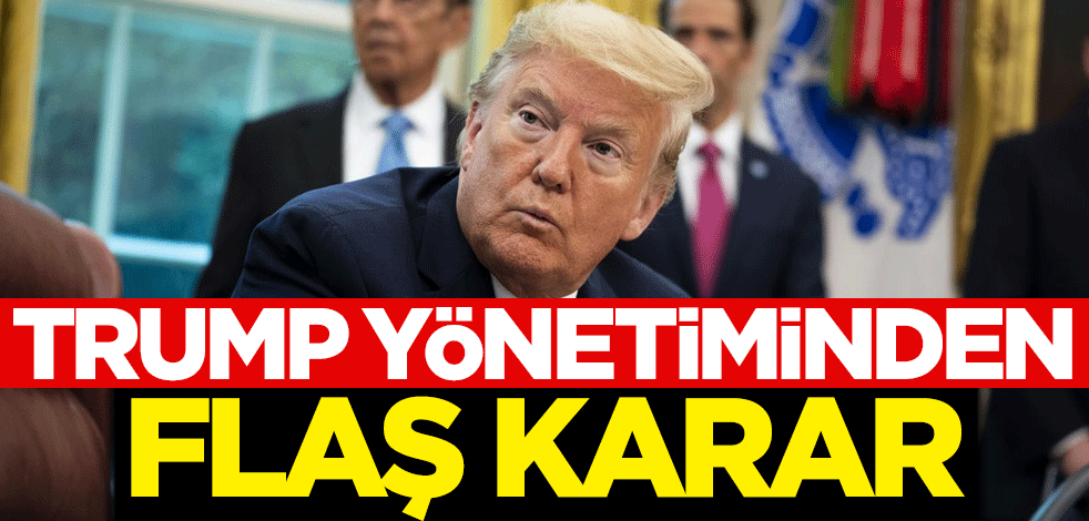 Trump'tan flaş karar! ABD resmen çekildi