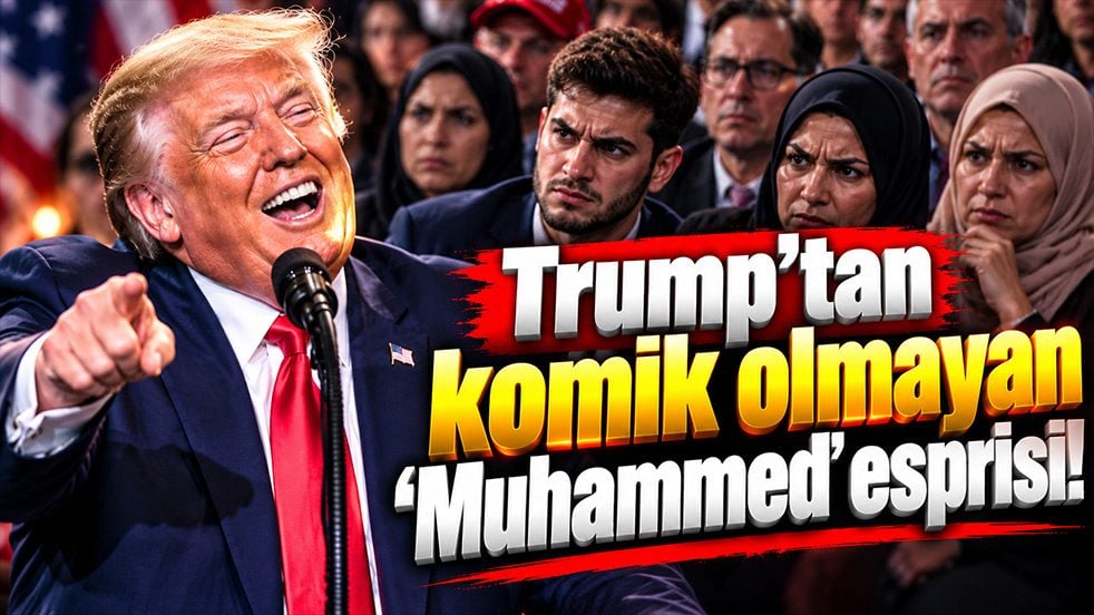 Trump’tan komik olmayan ‘Muhammed’ esprisi! Salondan beklediği karşılığı alamadı
