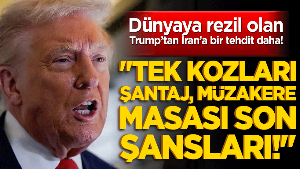 Trump'tan müzakere öncesi İran'a ağır suçlama! 