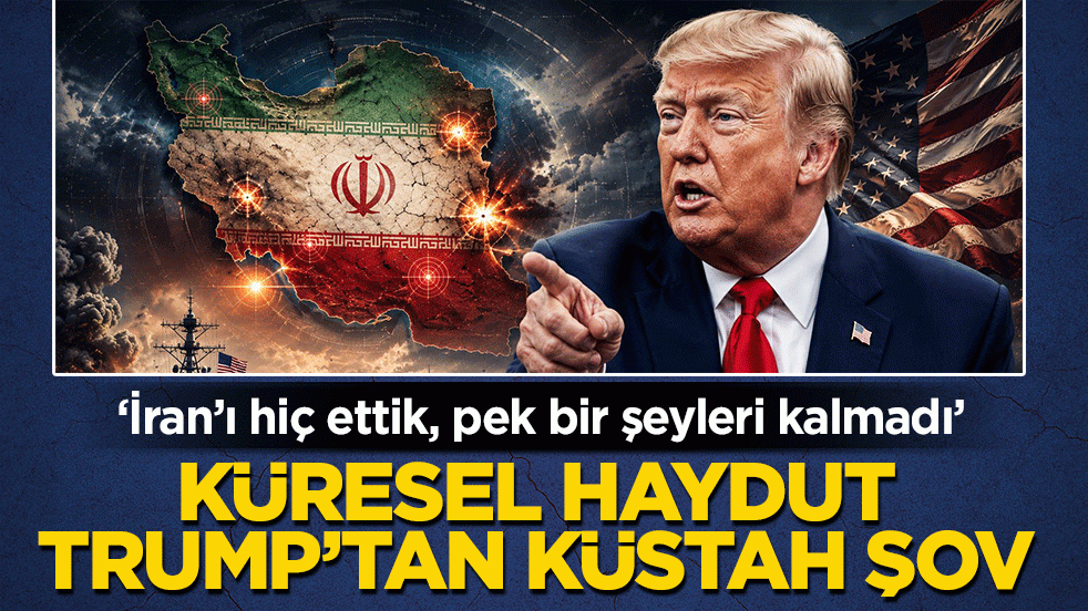 Trump’tan savaş çığırtkanlığı ve küstah şov: ‘İran’ı hiç ettik, pek bir şeyleri kalmadı’