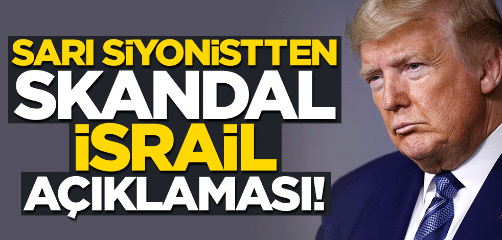 Trump'tan skandal İsrail açıklaması! Utanmadan Filistinlileri suçladı