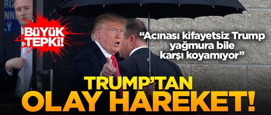 Donald Trump'tan tepki çeken hareket! Olay oldu