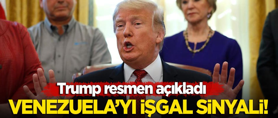 Trump'tan 'Venezuela'ya askeri müdahale' açıklaması!