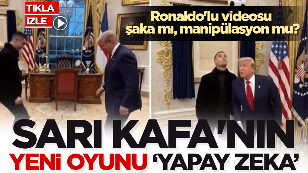 Trump’tan yapay zeka ile sahteciliğe yeni kılıf! Yerle bir olan imajı yetmedi, videoya başladı: Ronaldo’lu klip şaka mı, propaganda mı?