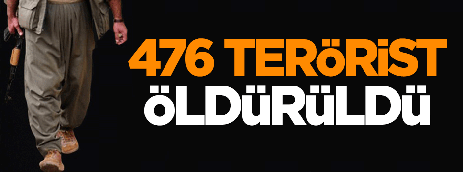 TSK: 476 terörist öldürüldü