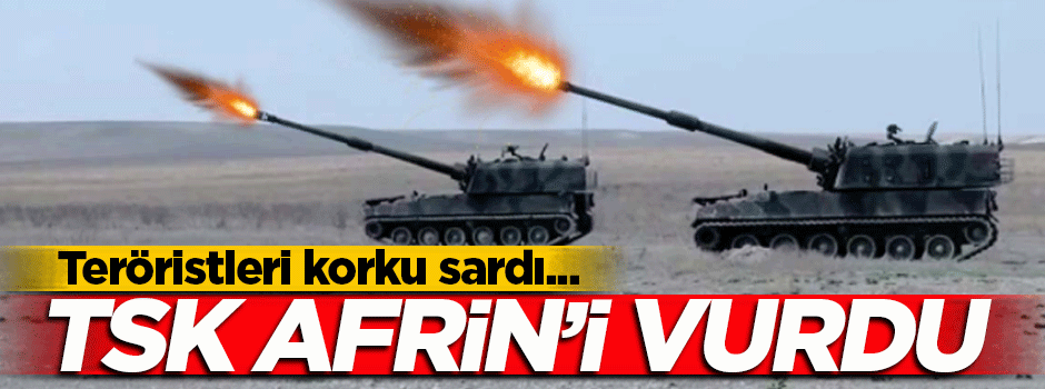 TSK Afrin'de terör örgütü YPG'yi vurdu