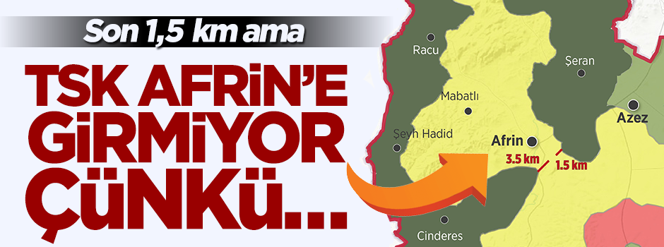 TSK Afrin'e girmiyor çünkü sivillerin çıkışını bekliyor