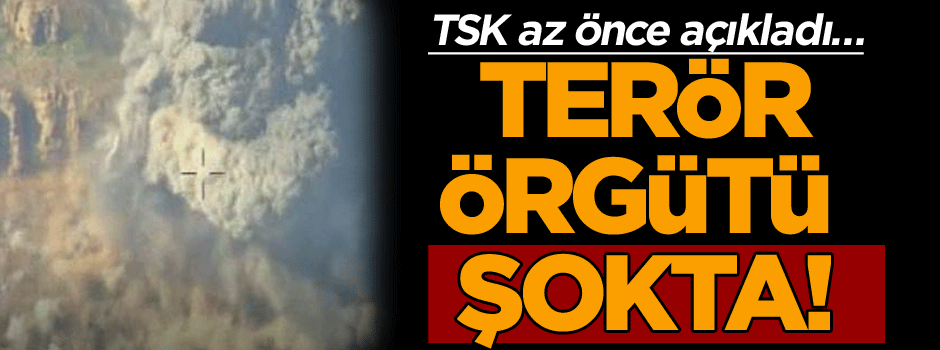 TSK az önce açıkladı… Terör örgütü şokta!