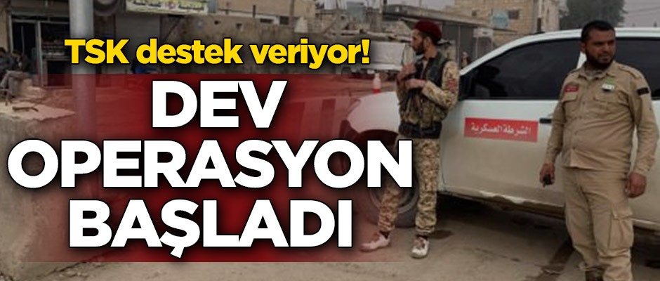 TSK destek veriyor! Dev operasyon başladı