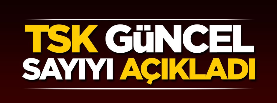 TSK güncel sayıyı açıkladı!