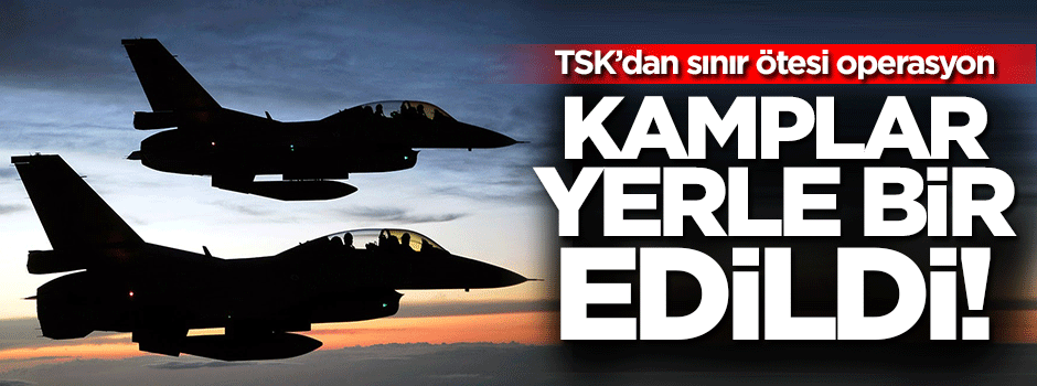 TSK PKK yuvalarını bombaladı