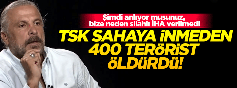 'TSK sahaya inmeden 400 terörist öldürüldü'
