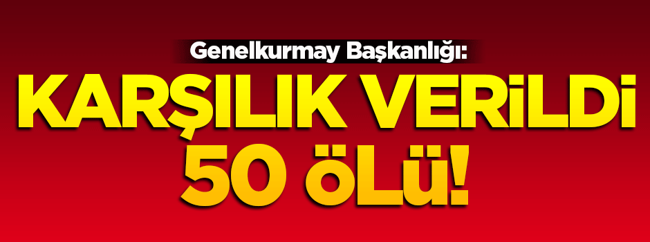 TSK: Saldırılara karşılık verildi