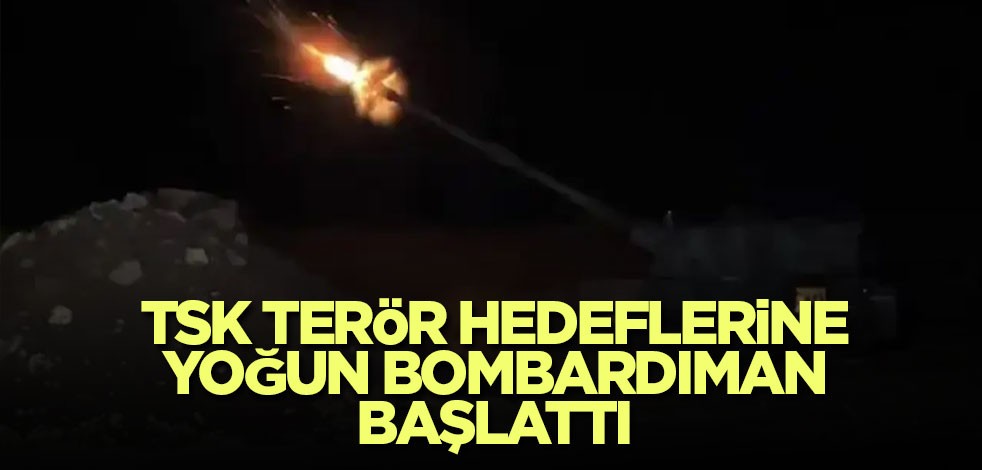 TSK terör hedeflerine yoğun bombardıman başlattı