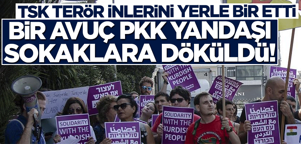 TSK vurdu, PKK yandaşları sokaklara döküldü!