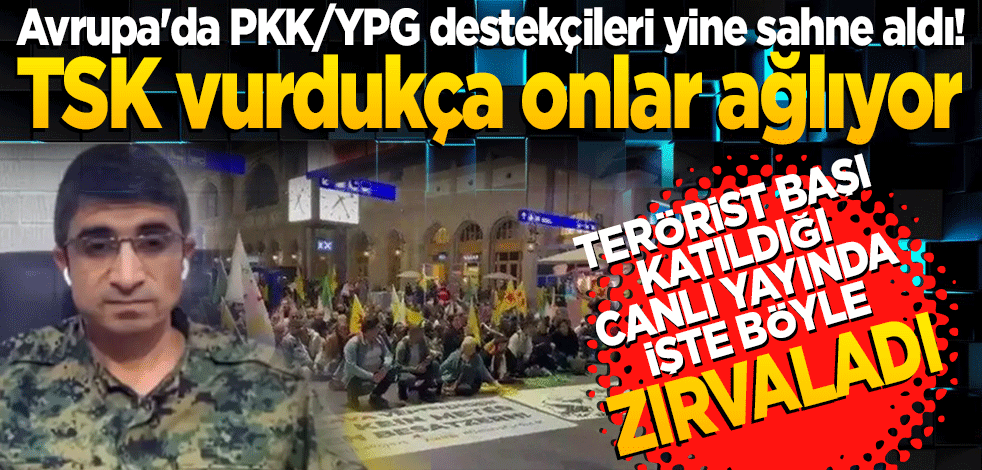 TSK vurdukça onlar ağlıyor Teröristbaşı katıldığı canlı yayında işte böyle zırvaladı