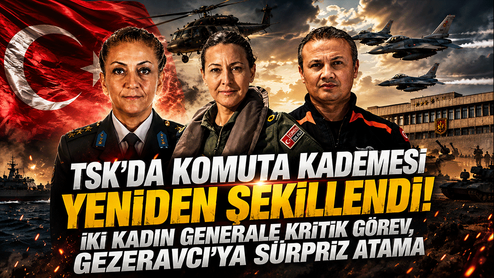 TSK'da komuta kademesi yeniden şekillendi! İki kadın generale kritik görev, Gezeravcı'ya sürpriz atama